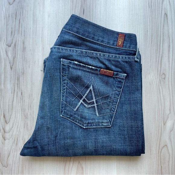 7 for All mankind A Pocket Dark Denim Men’s Jeans 30 T530061U - Picture 2 of 11